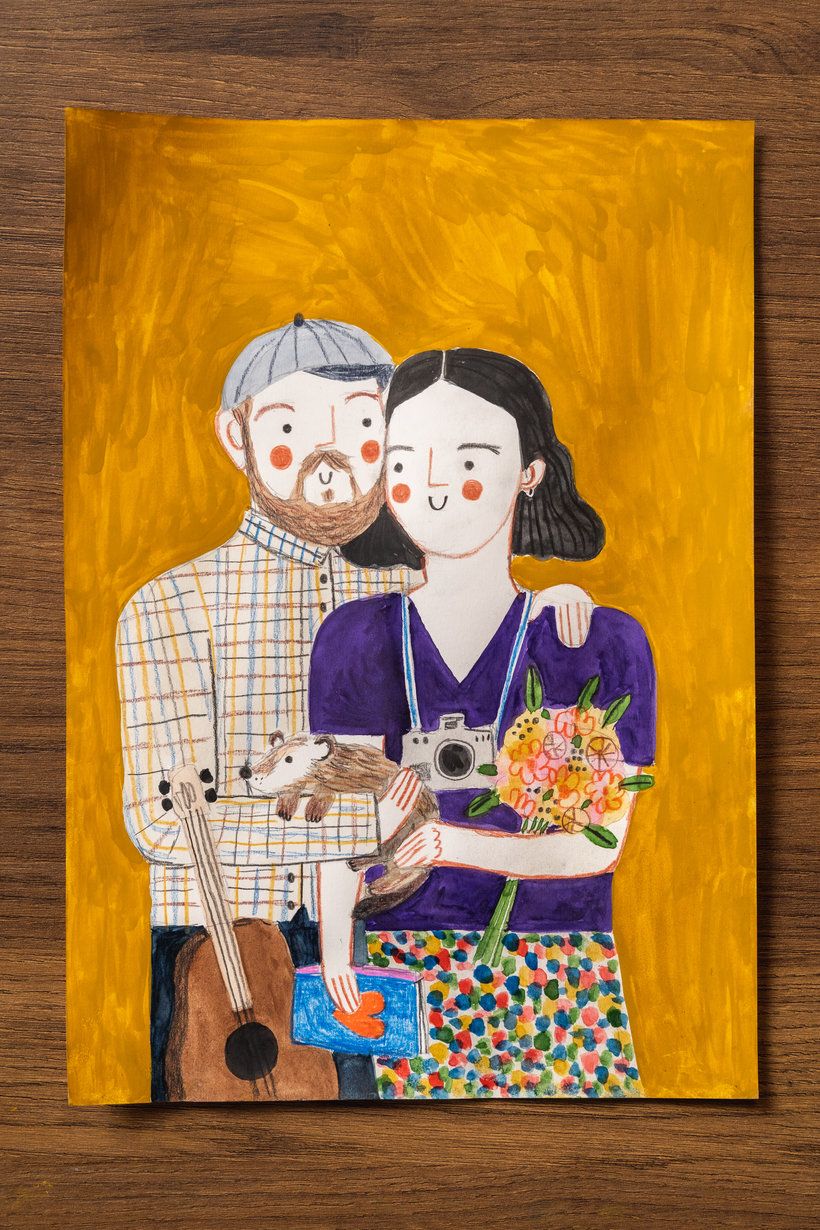 My project for course: Playful Illustration with Watercolor & Colored Pencils 1