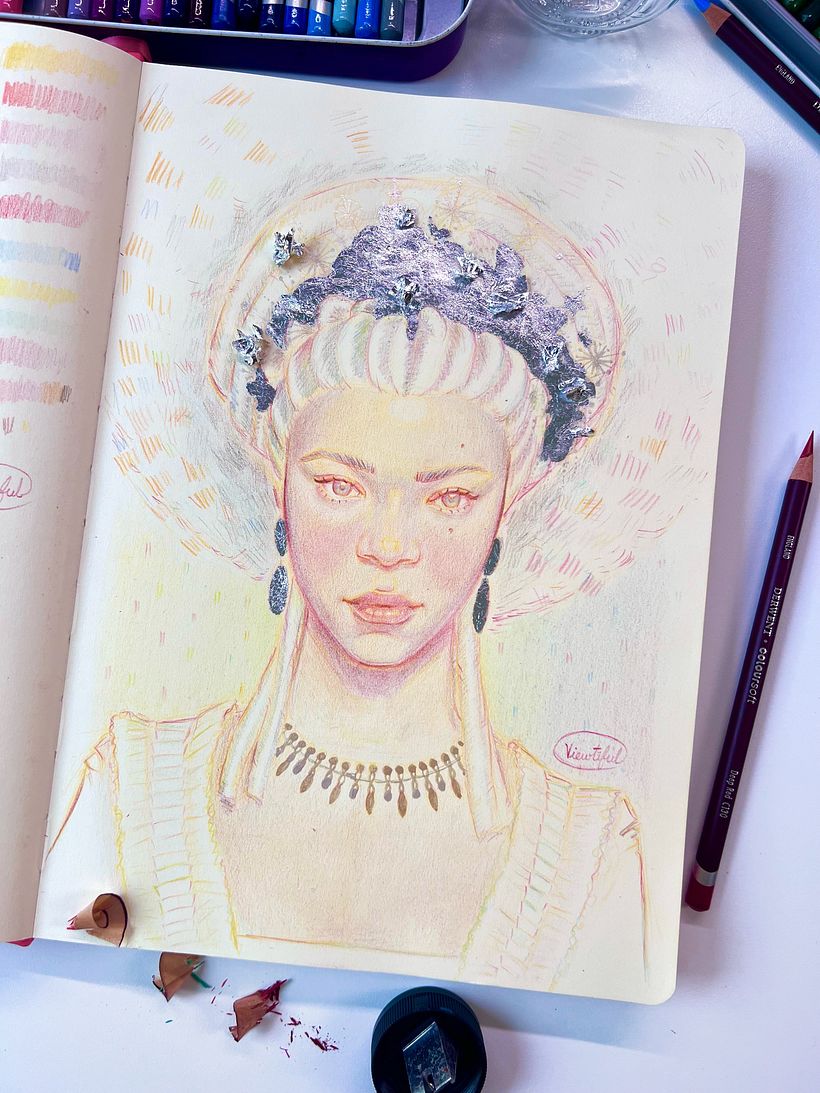 My project for course: Vibrant Portrait Drawing with Colored Pencils 2