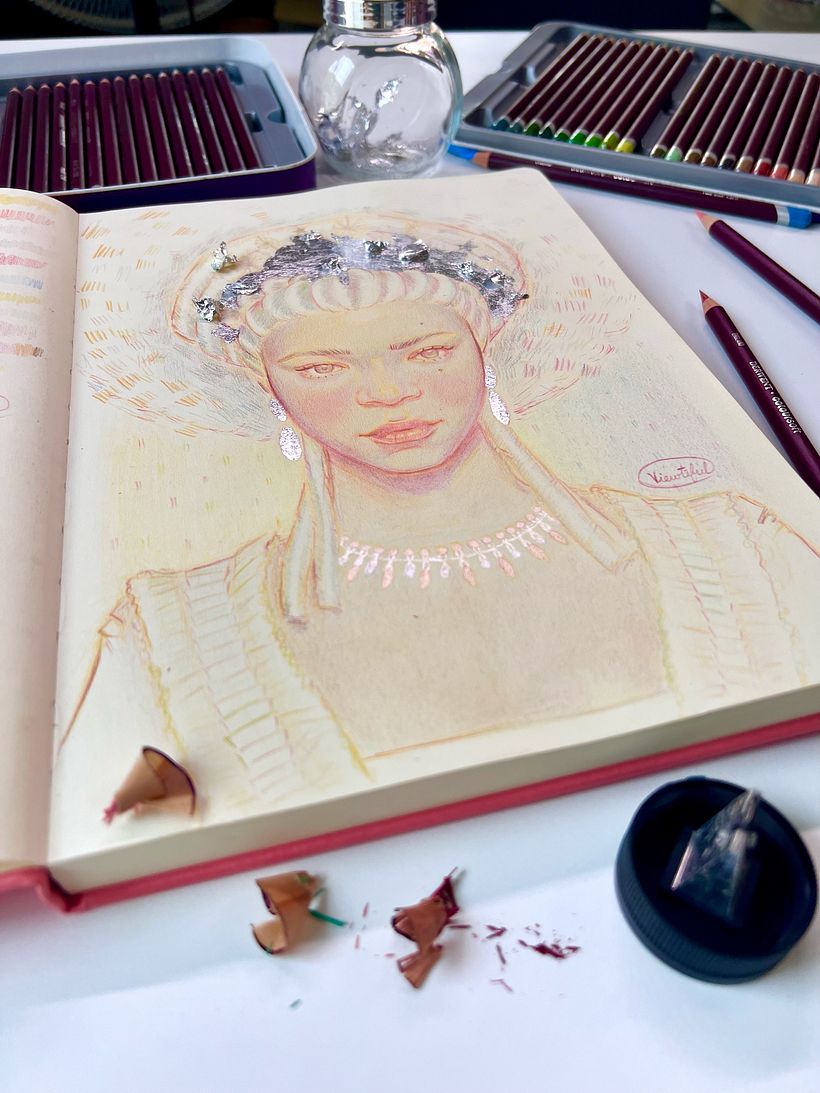 My project for course: Vibrant Portrait Drawing with Colored Pencils 5