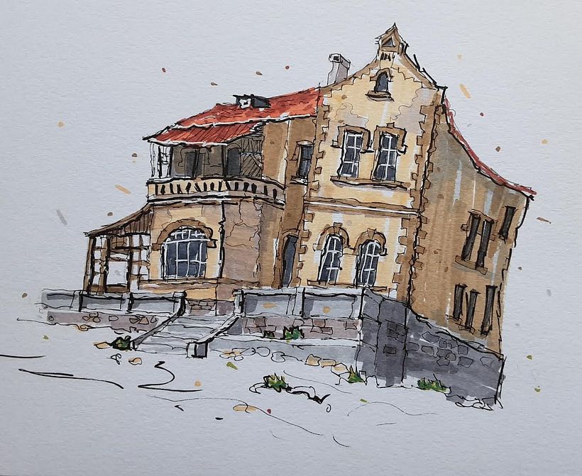 My project for course: Expressive Architectural Sketching with Colored Markers 6
