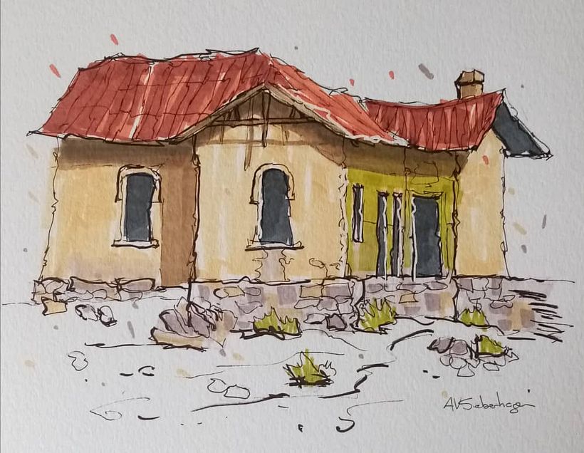 My project for course: Expressive Architectural Sketching with Colored Markers 7