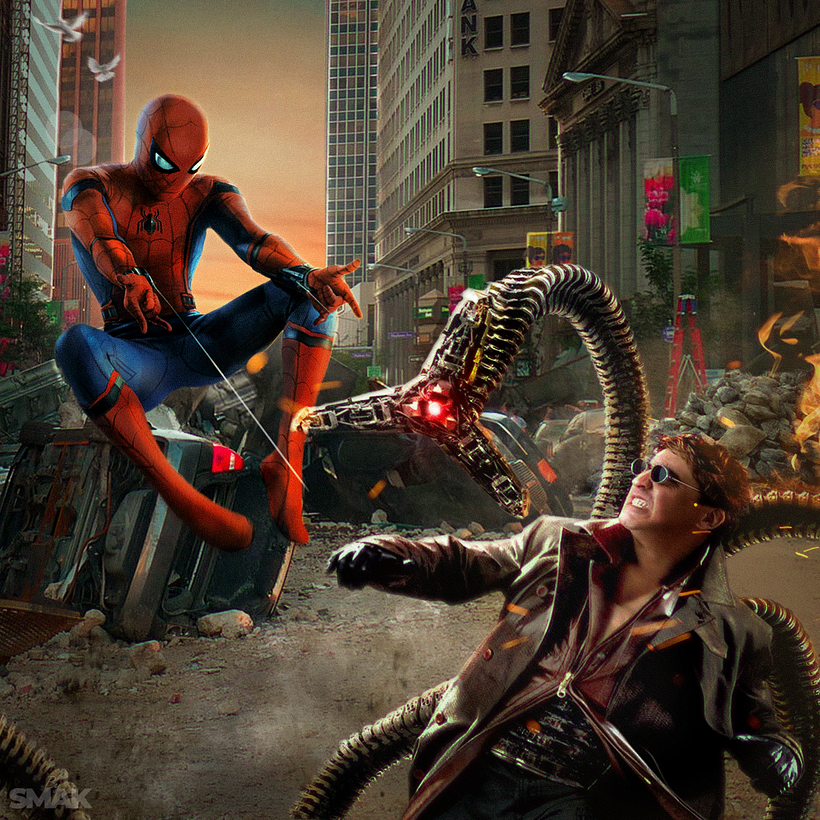 Spiderman vs Octopus 1