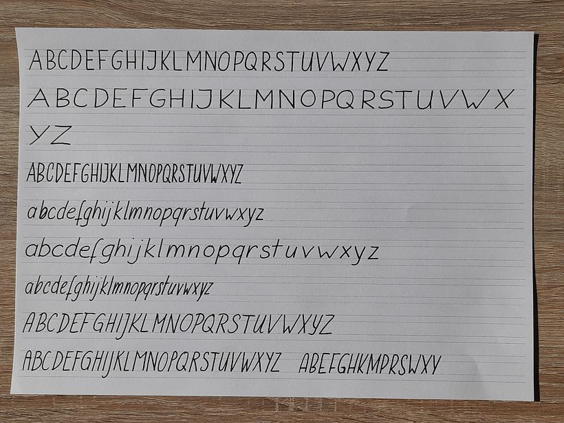 Schrift - mein absoluter Favorit. Das habe ich sogar in Arbeitspausen wieder und wieder gemacht.