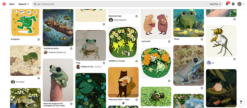 Pinterest mood board