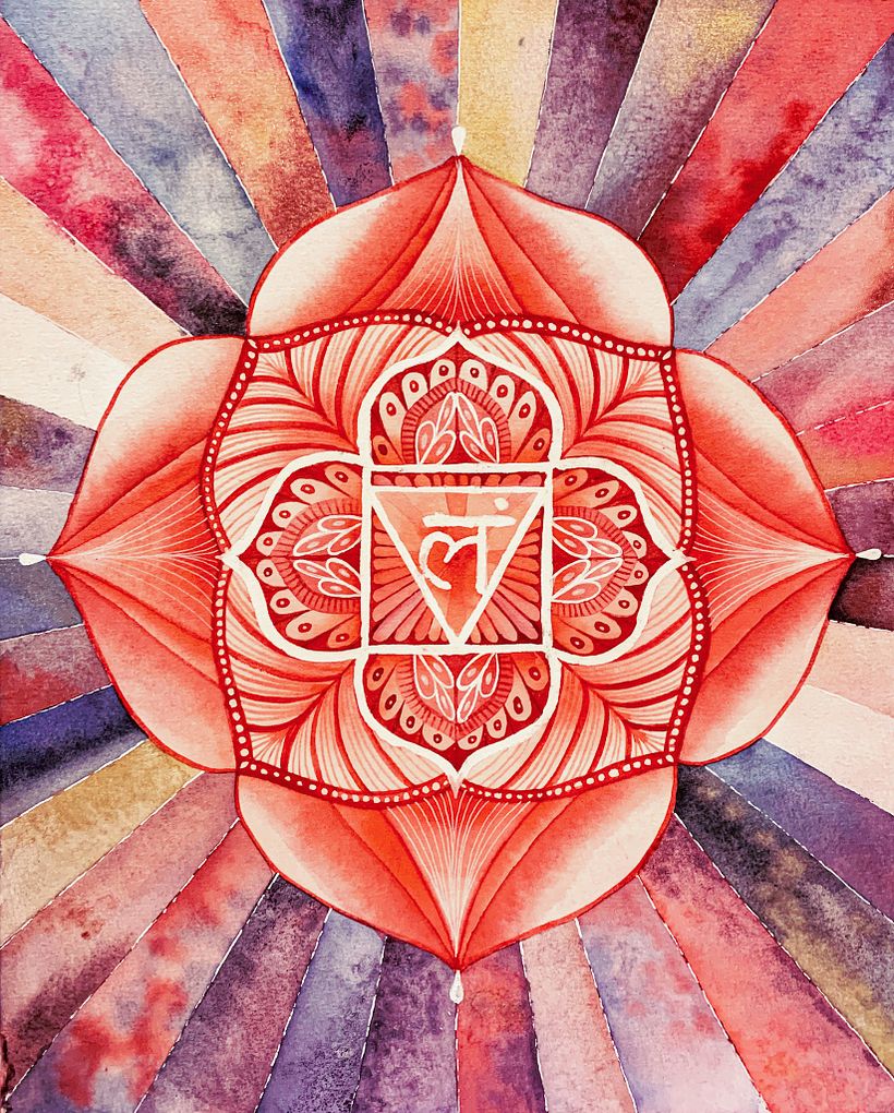 mandalas and watercolors, my two loves !
