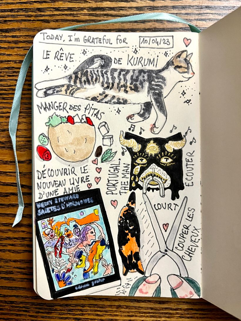 I saw a new book by my friend Ketty Steward, listened to Portugal. The Man, cut my husband's hair, ate homemade pitas