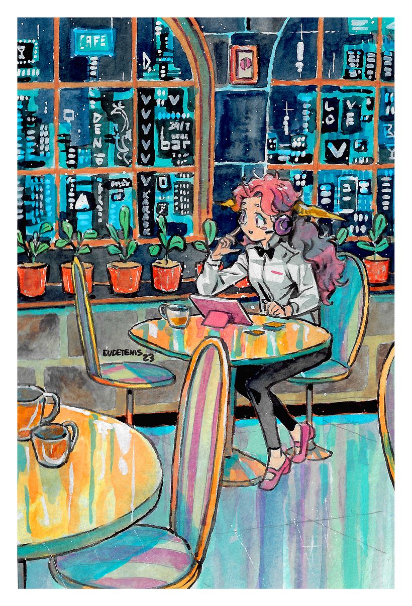 Watercolor Scenes by EUDETENIS 8