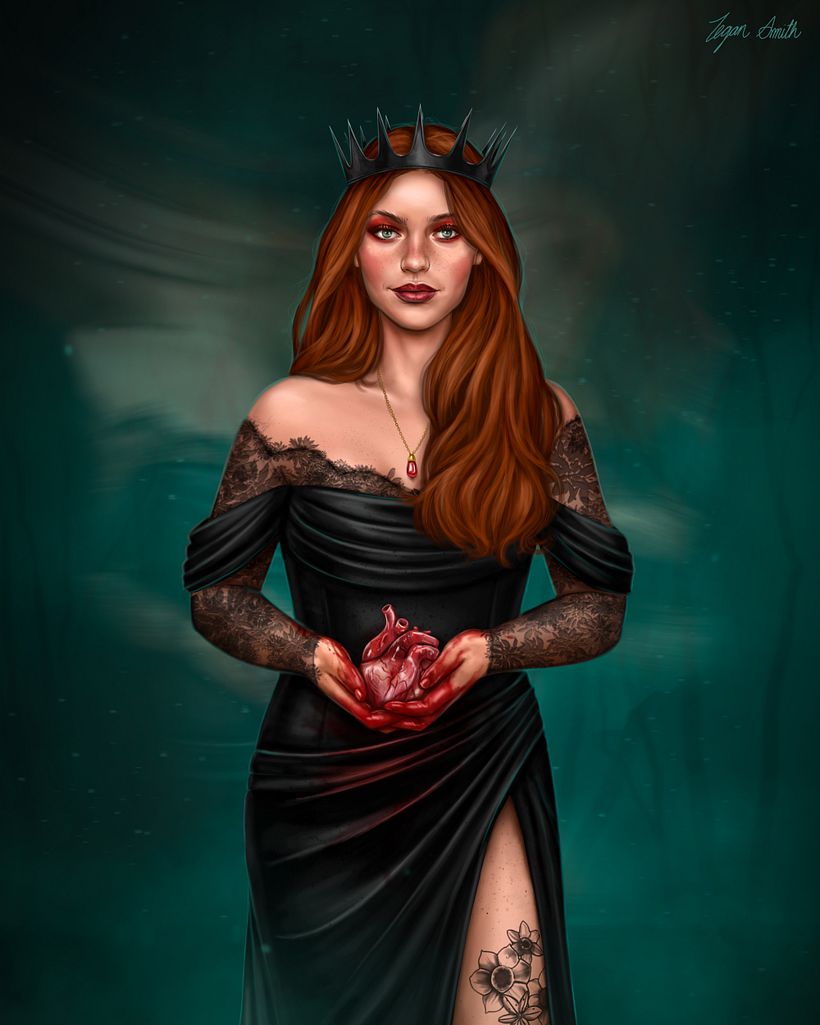 Illustration of Persephone, Queen of the Underworld