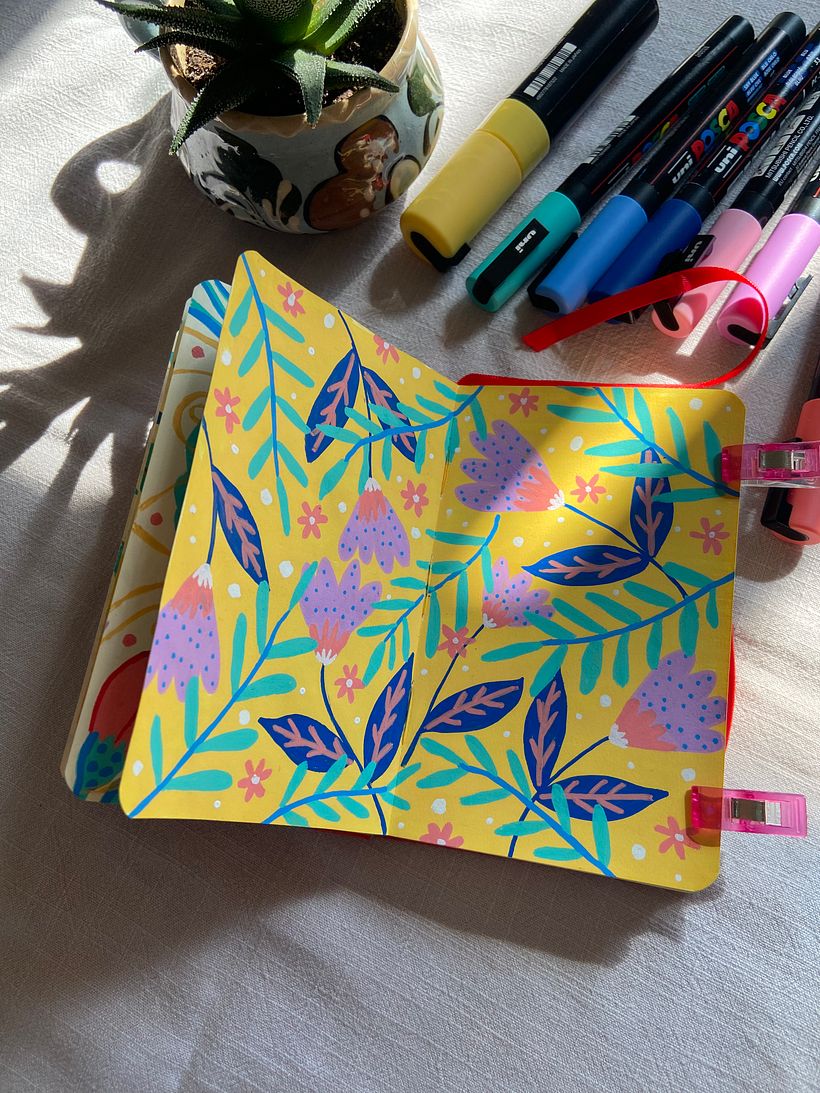 My project for course: Botanical Patterns in a Sketchbook: Conquer the Blank Page 4