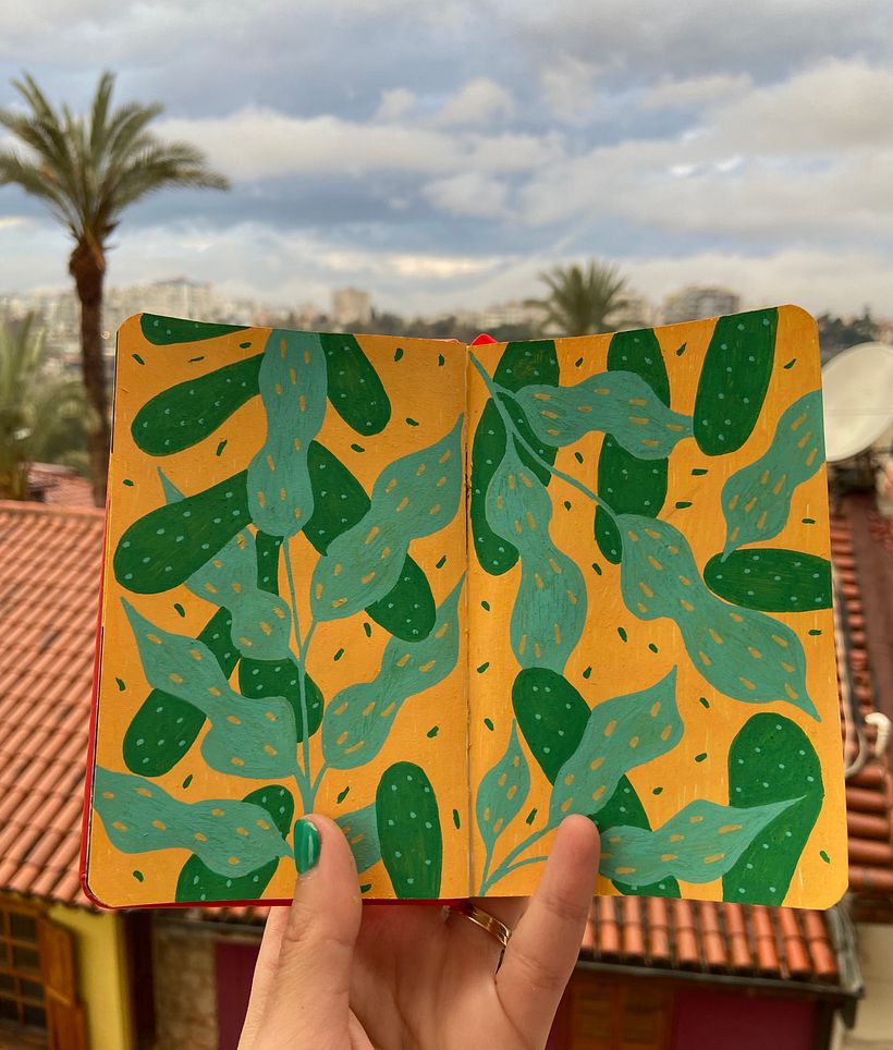 My project for course: Botanical Patterns in a Sketchbook: Conquer the Blank Page 6