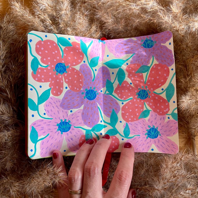 My project for course: Botanical Patterns in a Sketchbook: Conquer the Blank Page 6