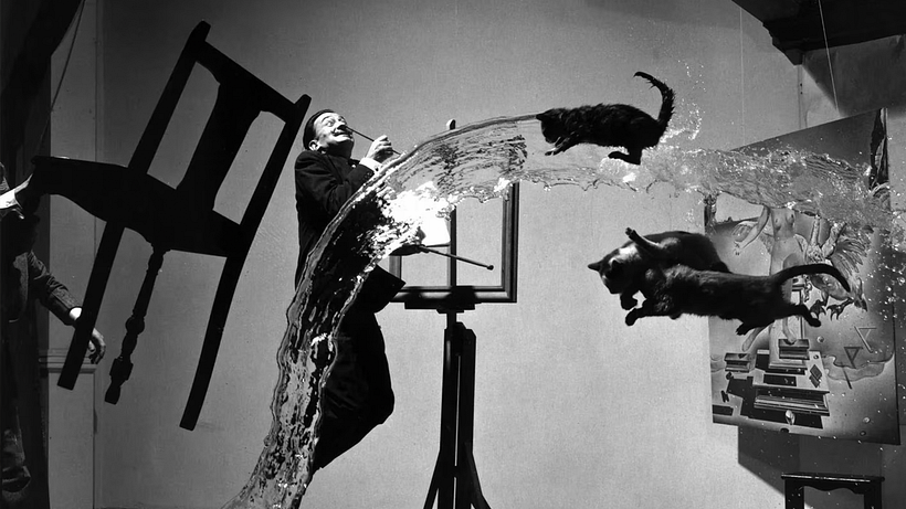 "Dalí Atomicus" por Philippe Halsman 