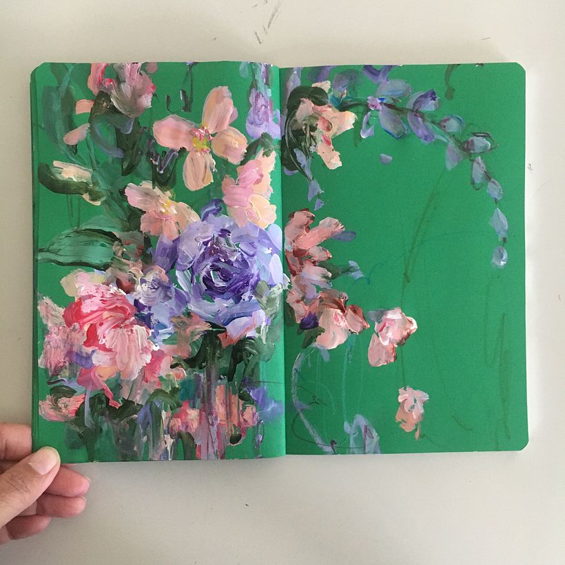 the finished spread