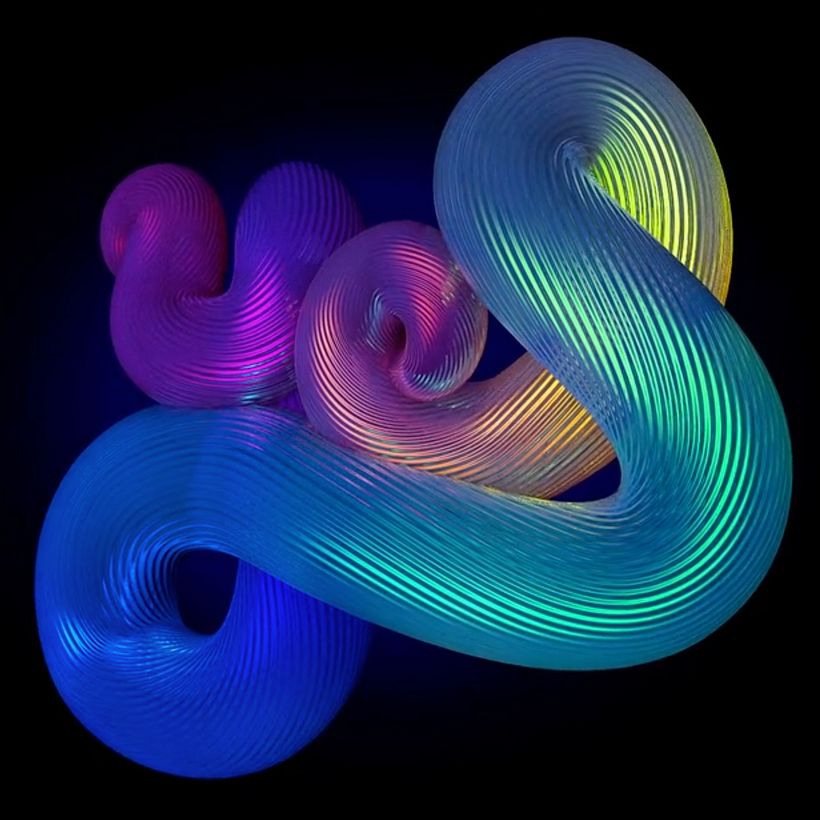 YES - Glass Tubular Shape-Based Lettering Experiment by José Bernabé