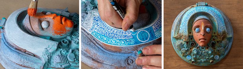 Escultura: Sobre la magia del turquesa y la pátina de imitación del cobre verde 3