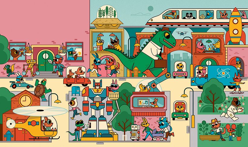 Busy Opening Book Scene 2