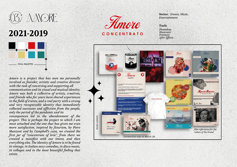 Brand Identity and Creative Direction Project: Amore 1
