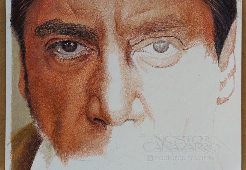 Javier Bardem en lápices de colores 4