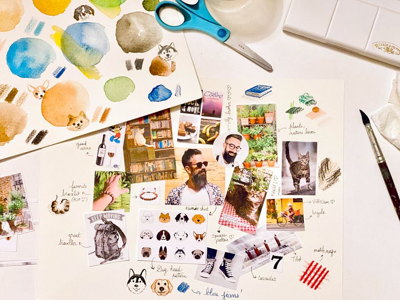 élaboration du moodboard