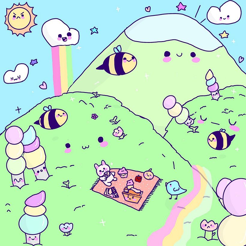 My project for course: Designing Kawaii Worlds: Spread Joy Through Illustration 3