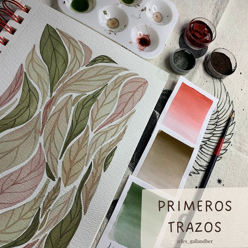 Los primeros trazos realizando una actividad complementaria 