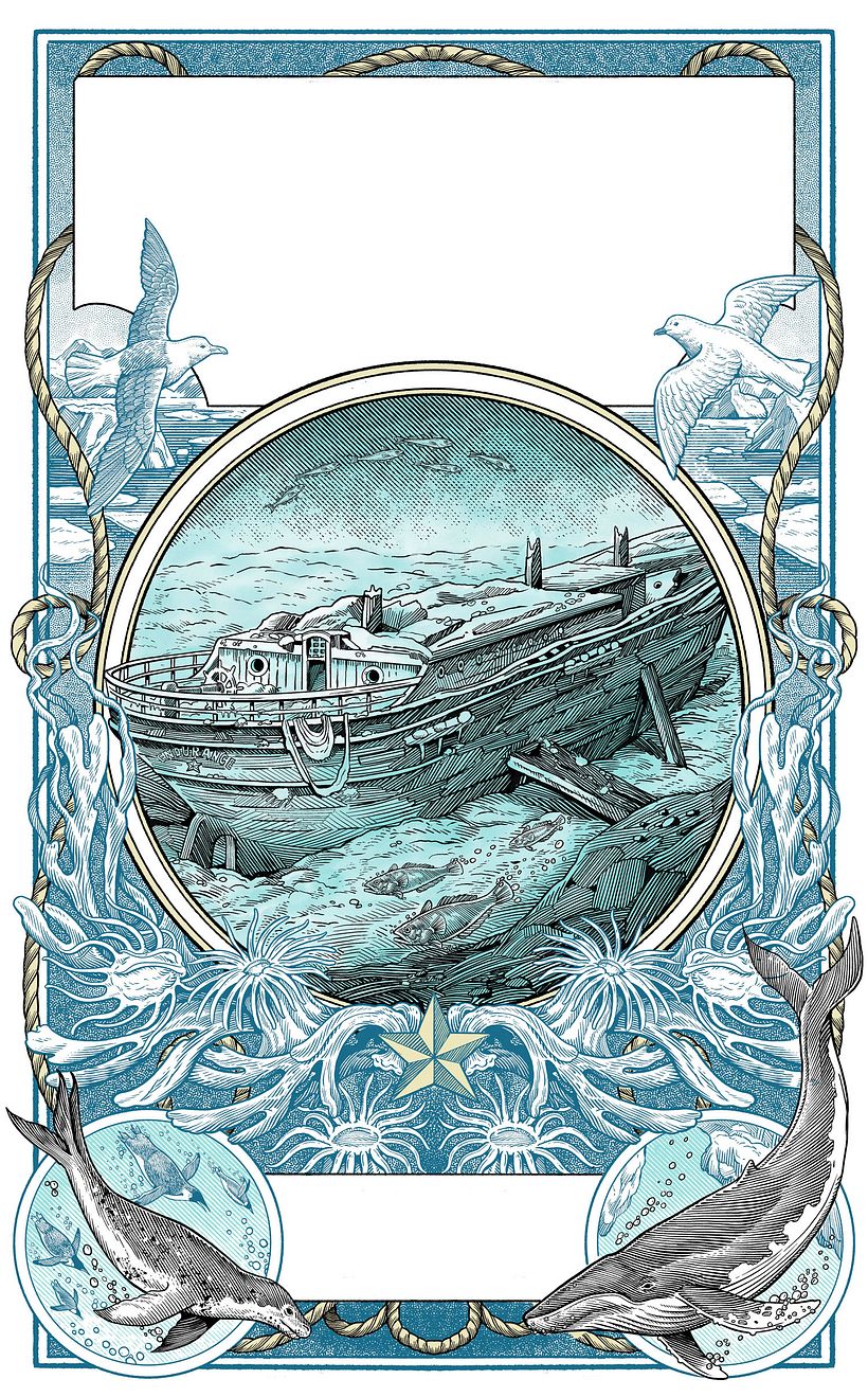 Einfärben der Illustration und Hinzufügen von Farbe