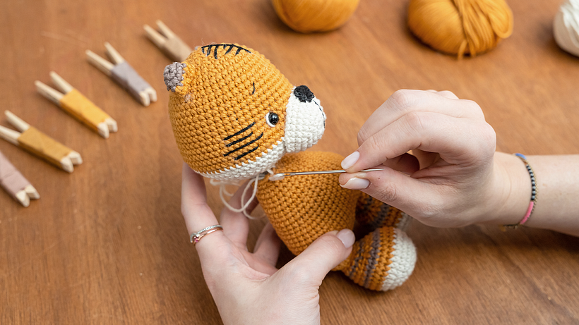 Amigurumi Oakie the Tiger