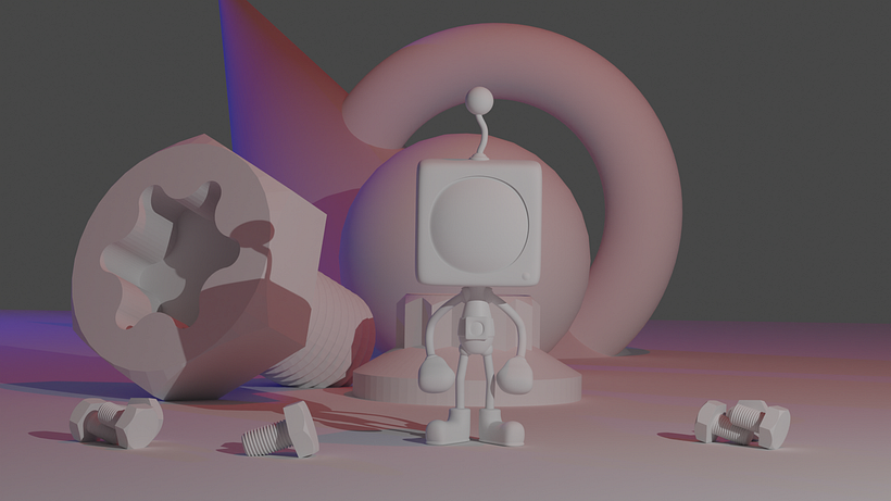 Por ahora queda listo el modelado del personaje