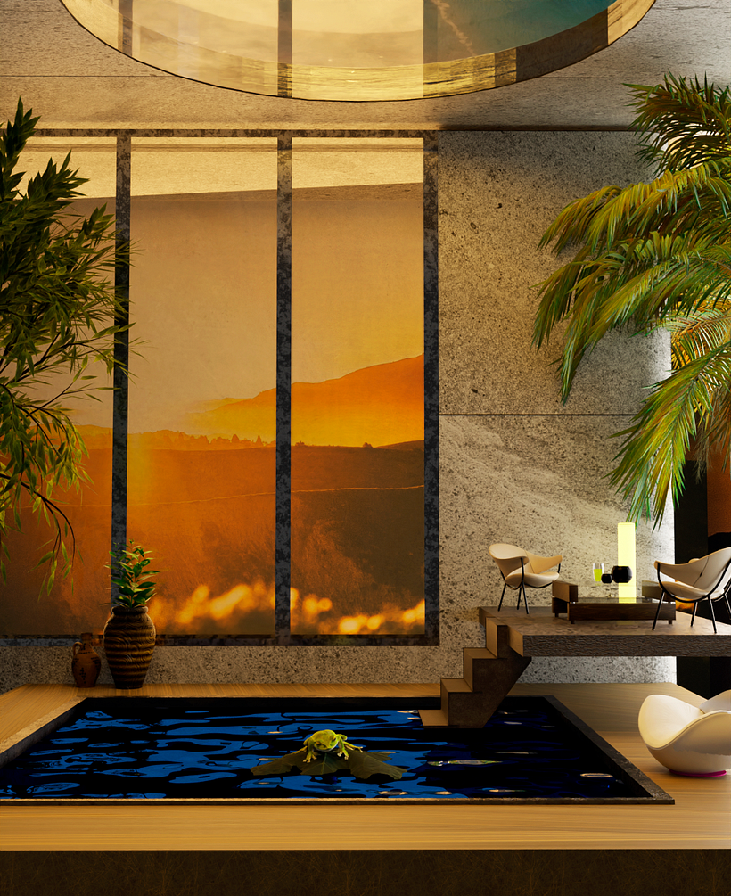 Mi proyecto del curso: ArchViz de interiores: crea diseños 3D surrealistas con Blender 1