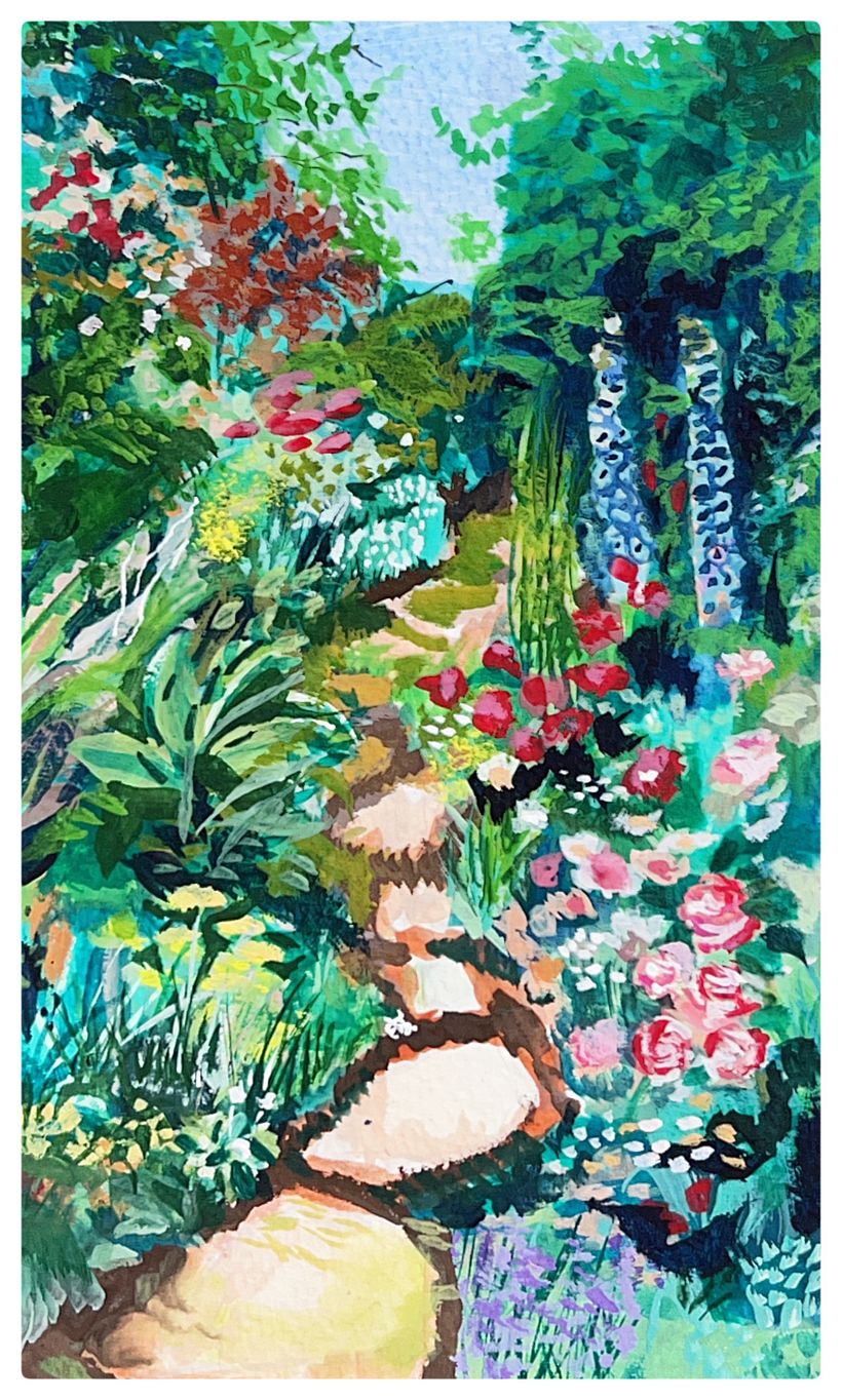 Mijn project van de cursus: Leer landschappen schilderen met gouache 1