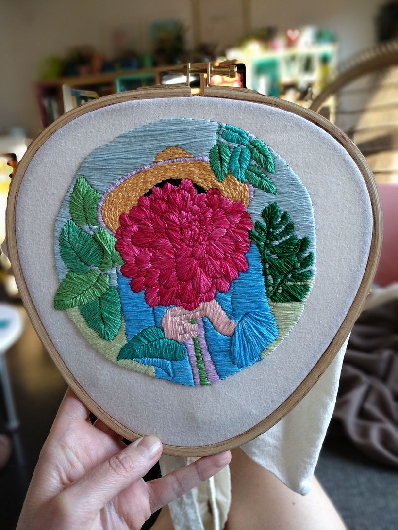 Mijn project van de cursus: Inleiding tot botanisch borduren 3