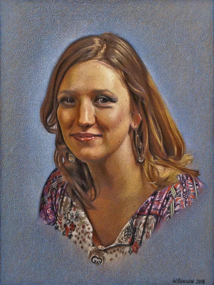 Tanya (commission) - colored pencil on sanded paper (Art Spectrum ColorFix)