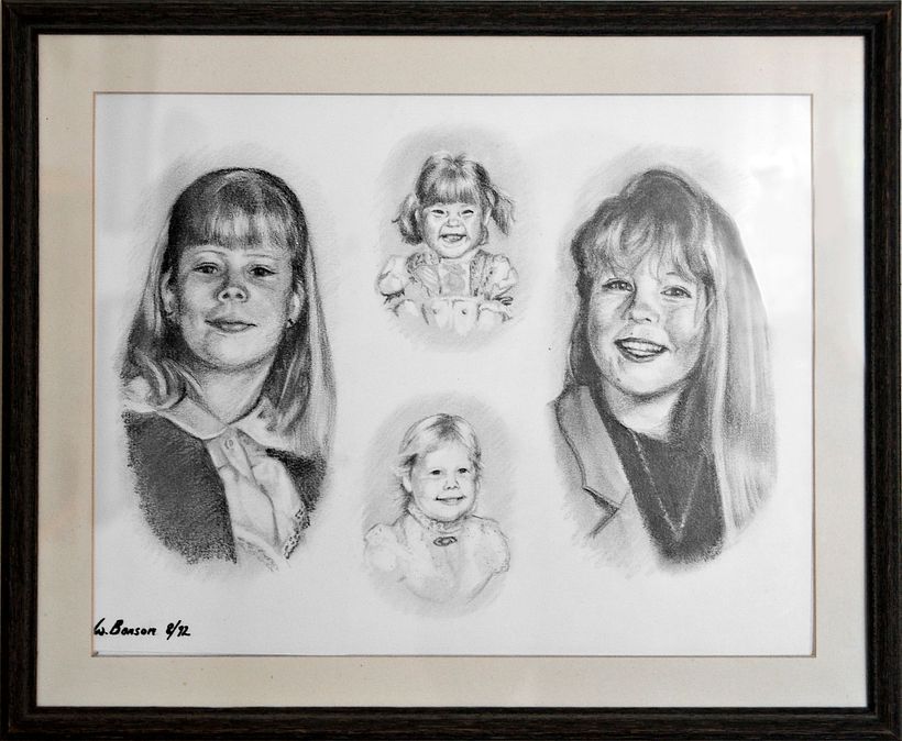 Corrie and Lindsay (commission) - graphite on bristol (Strathmore vellum)