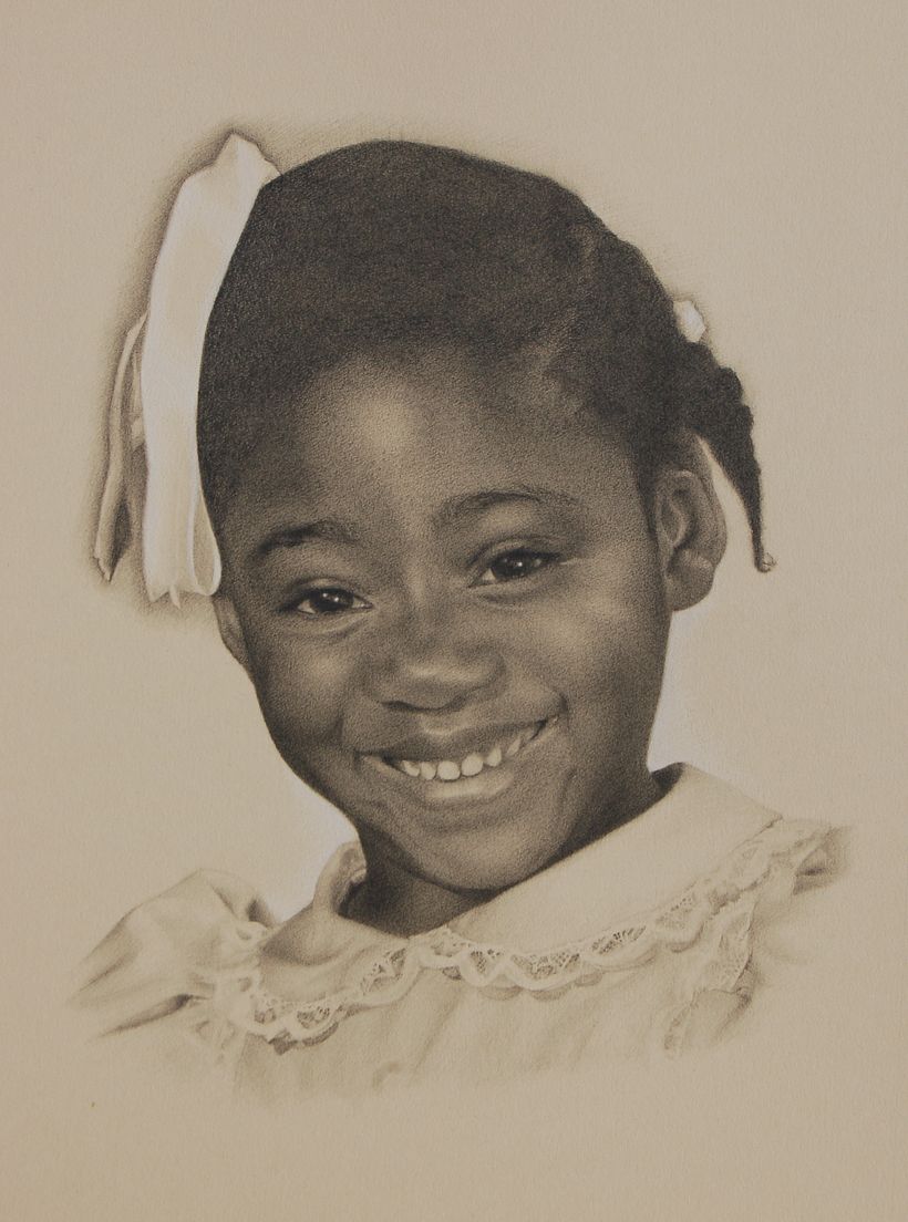 Michelle (commission) - graphite on paper (Stonehenge)