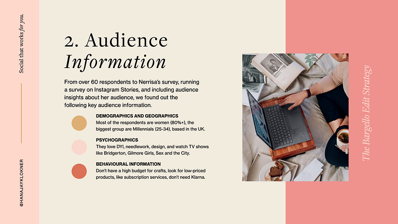 2. We gathered information from Nerrisa's audience.