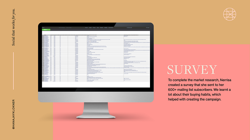 2.1 First, we did a survey that we sent to Nerrisa's mailing list.