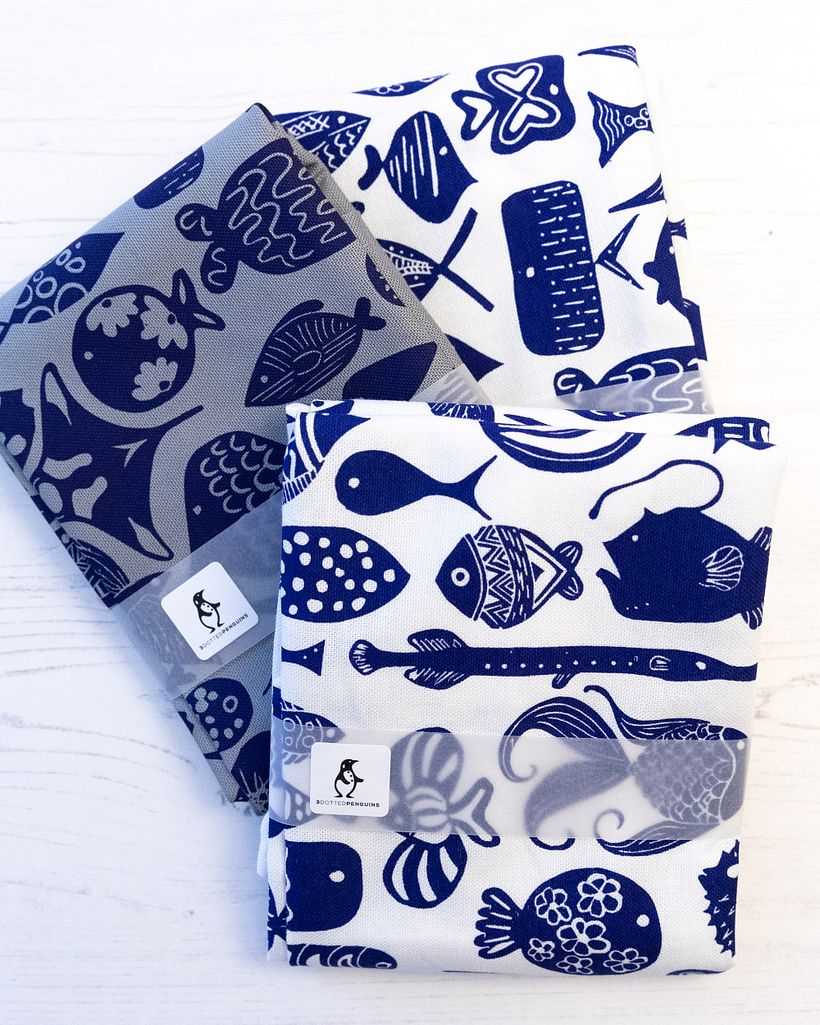 105 fishes tea towels / 105-Fische-Geschirrtuch