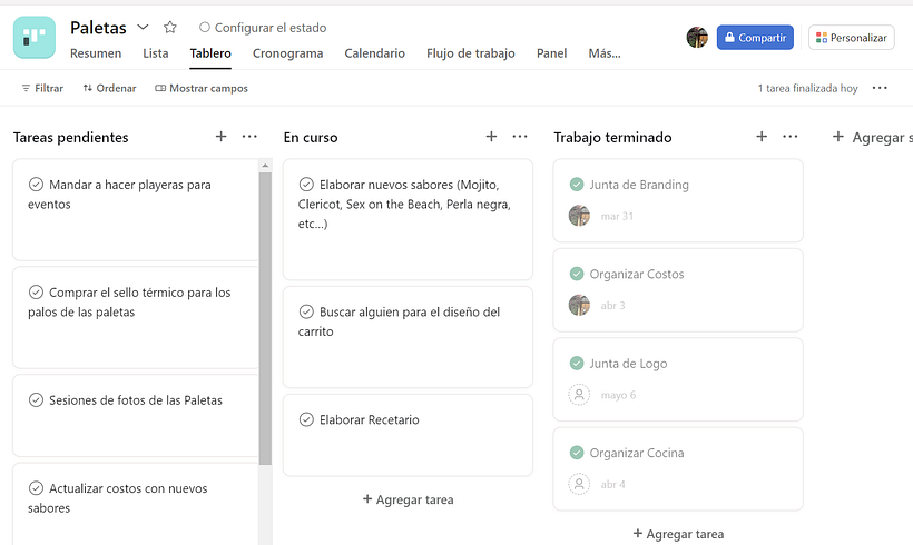 Mi proyecto del curso: Introducción a la gestión de proyectos 1
