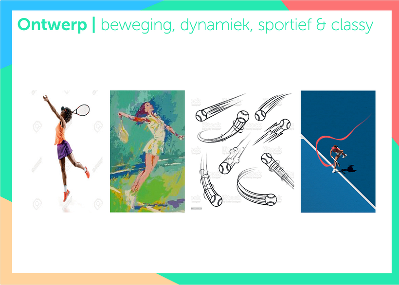 A selection of the presentation to the client with main focus on move, play, class & you. 1