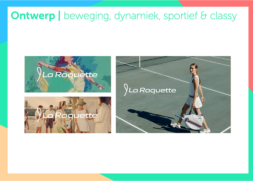 A selection of the presentation to the client with main focus on move, play, class & you. 4
