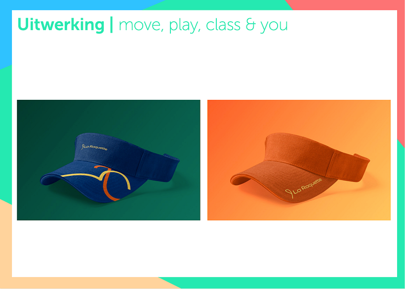 A selection of the presentation to the client with main focus on move, play, class & you. 10