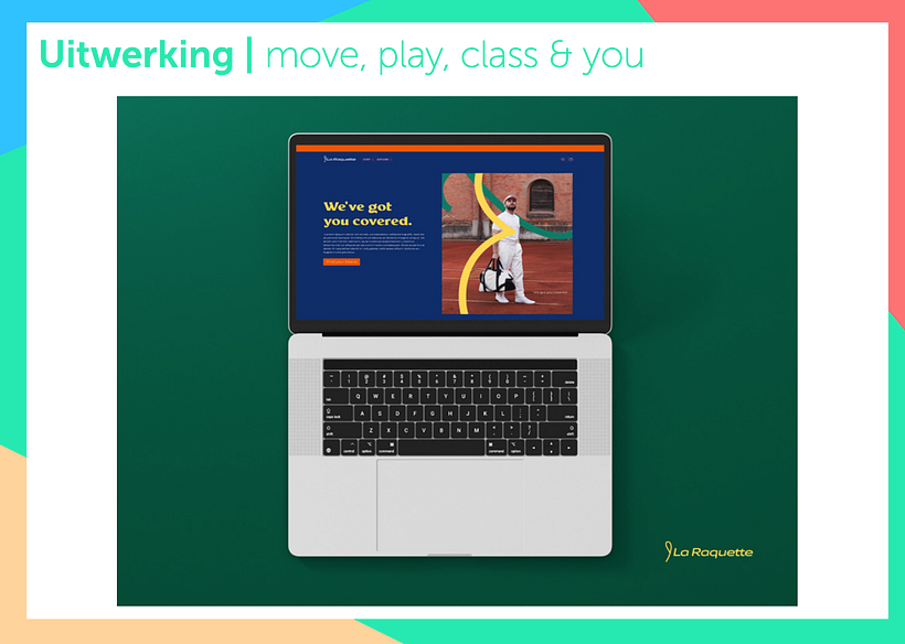 A selection of the presentation to the client with main focus on move, play, class & you. 12