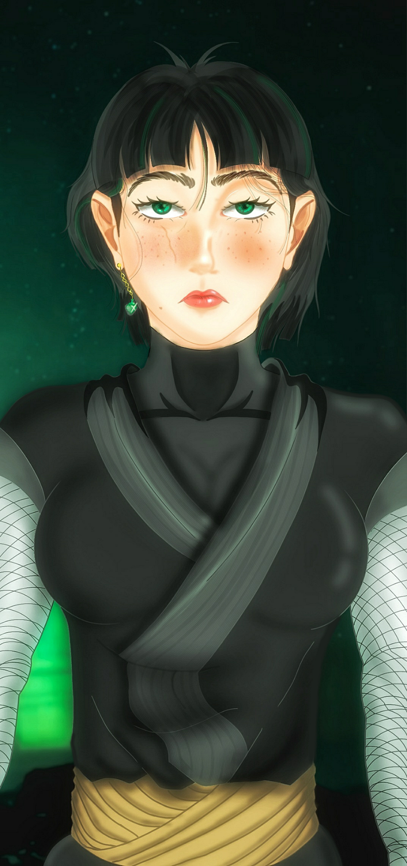 Digital painting girl