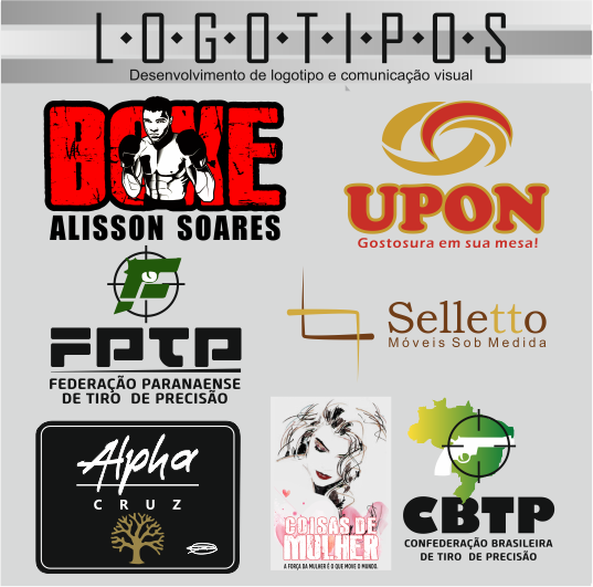 Logotipos desenvolvidos e finalizados