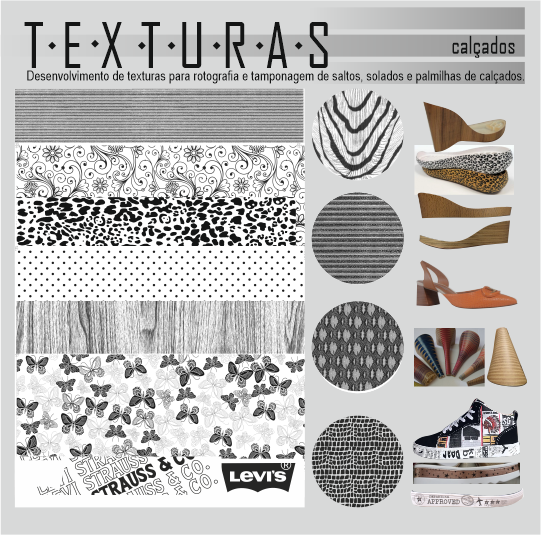 Texturas para tampografia e rotografia