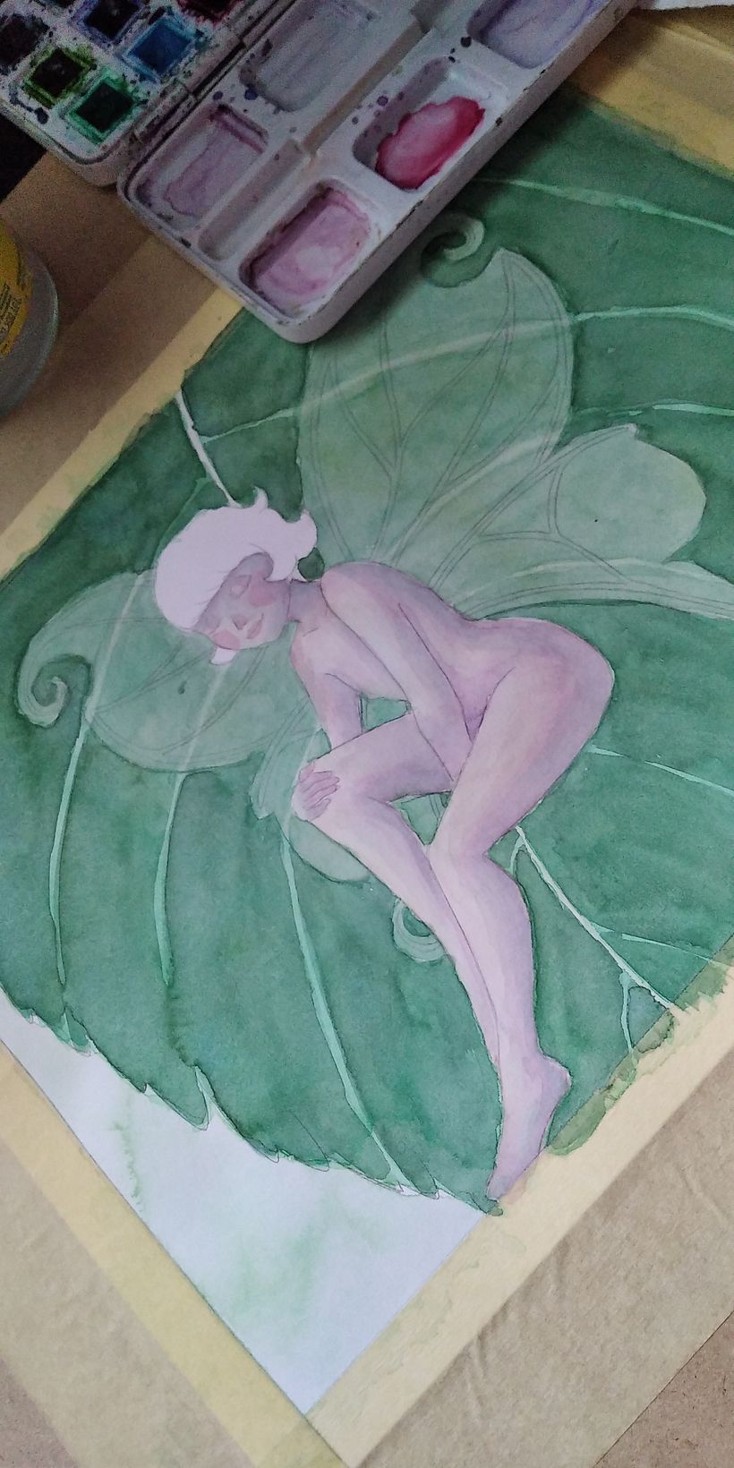 El elfo del rosal - Ilustración tradicional