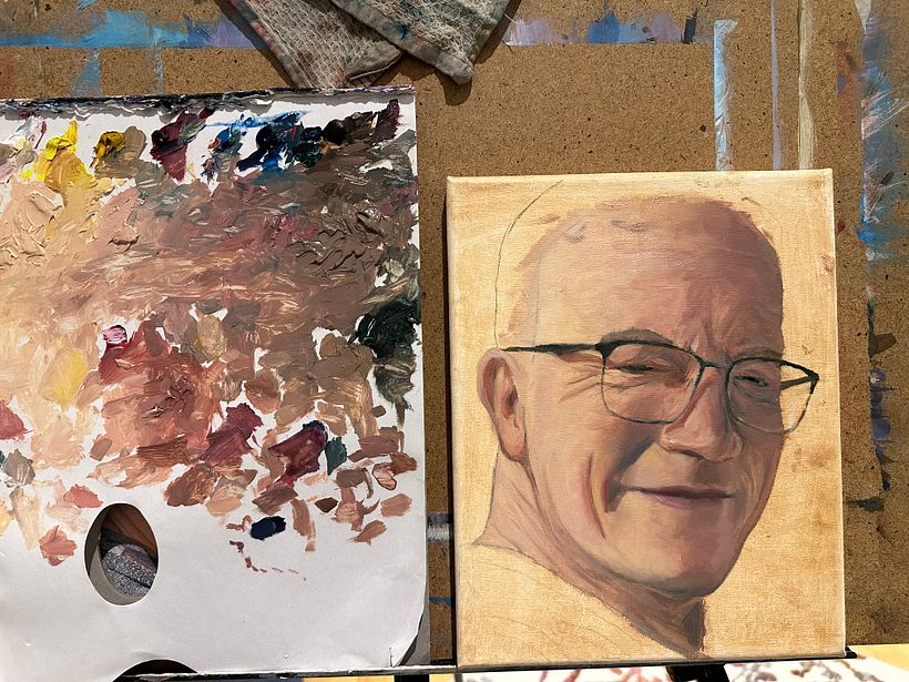 My palette, after spending a few nights in the freezer, as the internet recommended.