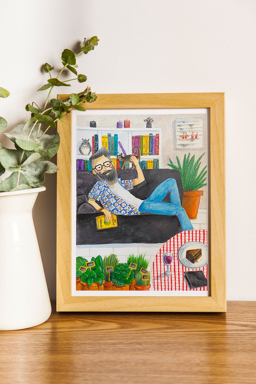 illustration portrait - mockup