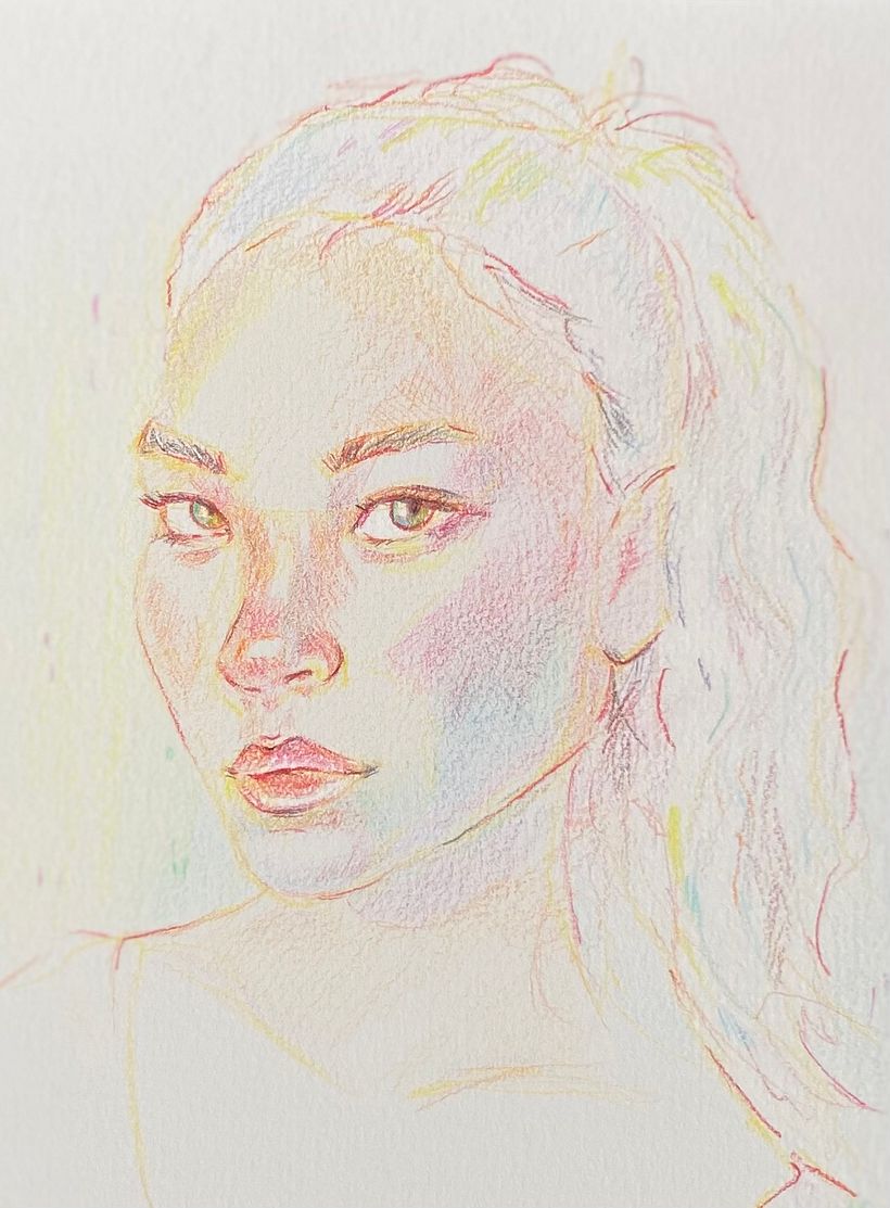My project for course: Vibrant Portrait Drawing with Colored Pencils 3