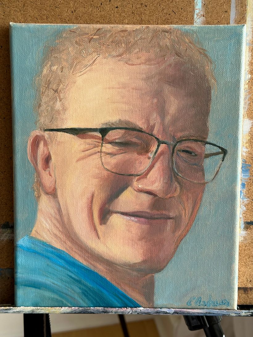 And after a few more alterations, because sometimes you are not as finished with a painting as you think.